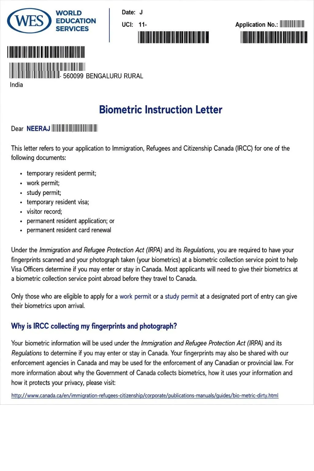 WES Document