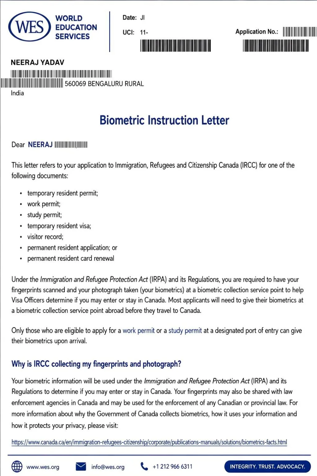 WES Document
